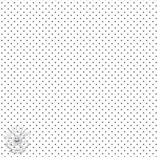 Tissu coton Petit dots white/black