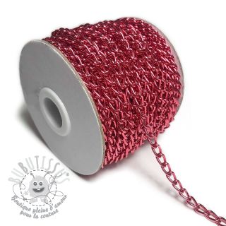 Chaine a maillons 5 mm fuchsia