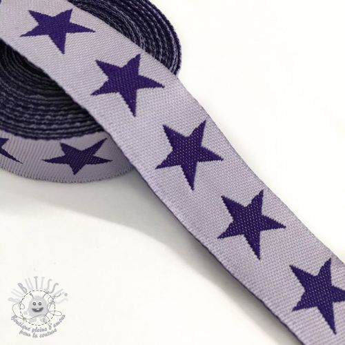 Ruban Stars light purple/purple