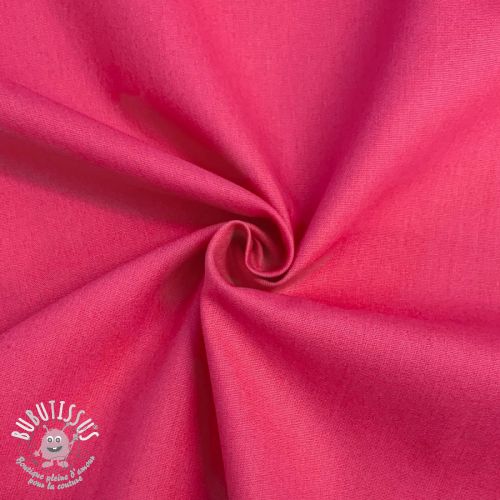 Tissu Popeline de coton pink