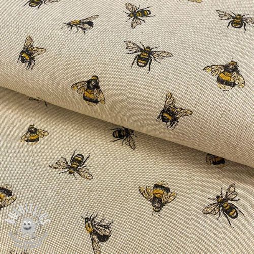 Tissu déco Linenlook premium Bumblebees