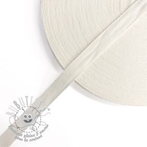 Ruban Sangle coton Sergé 15 mm off white