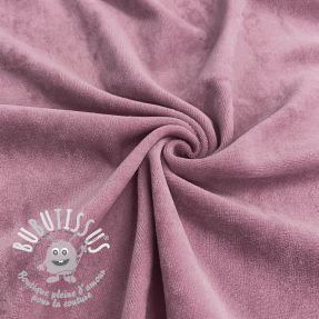 Tissu velours jersey lilac