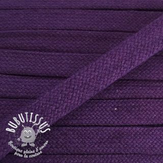 Cordon coton plat 20 mm purple