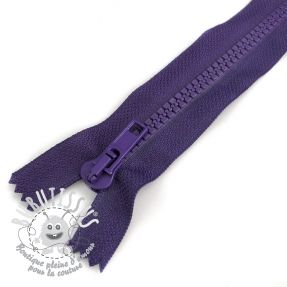 Fermeture éclair non-séparable 20 cm purple