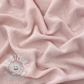 Tissu double gaze/mousseline BAMBOU baby pink