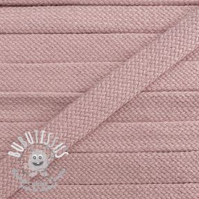 Cordon coton tubulaire plat 17 mm old pink