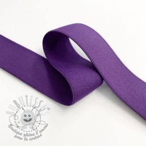 Élastique lisse 2,5 cm purple